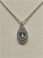 Collana Davite & Delucchi Donna in Oro bianco Acquamarina 1.50 Ct CLNM00252 - CLNM00252